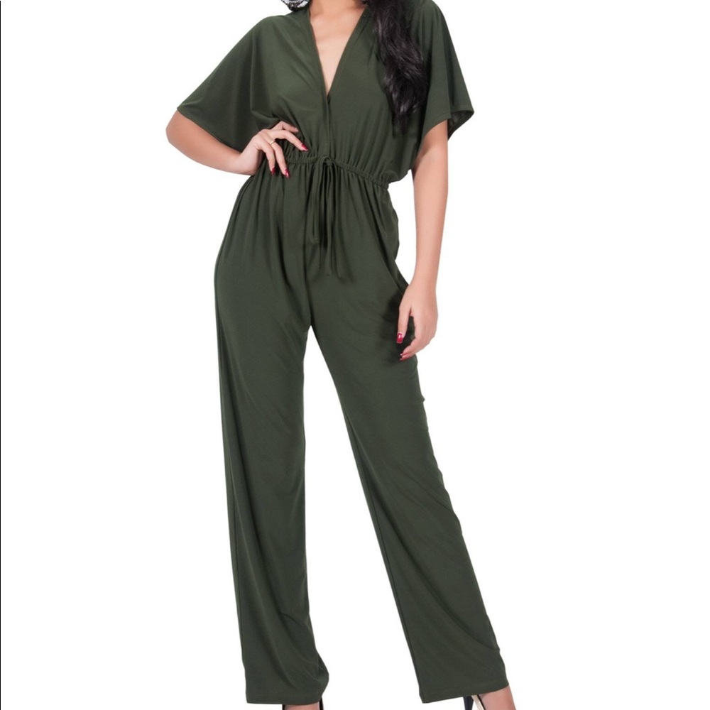 BEAUTIFUL V NECK JUMPSUIT